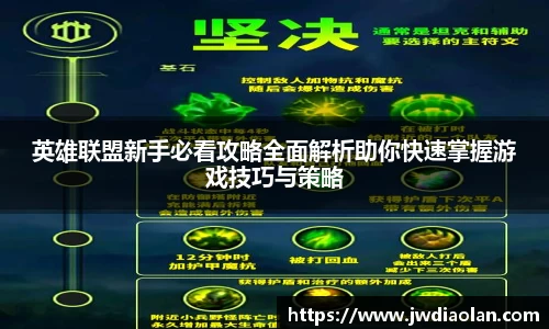 英雄联盟新手必看攻略全面解析助你快速掌握游戏技巧与策略